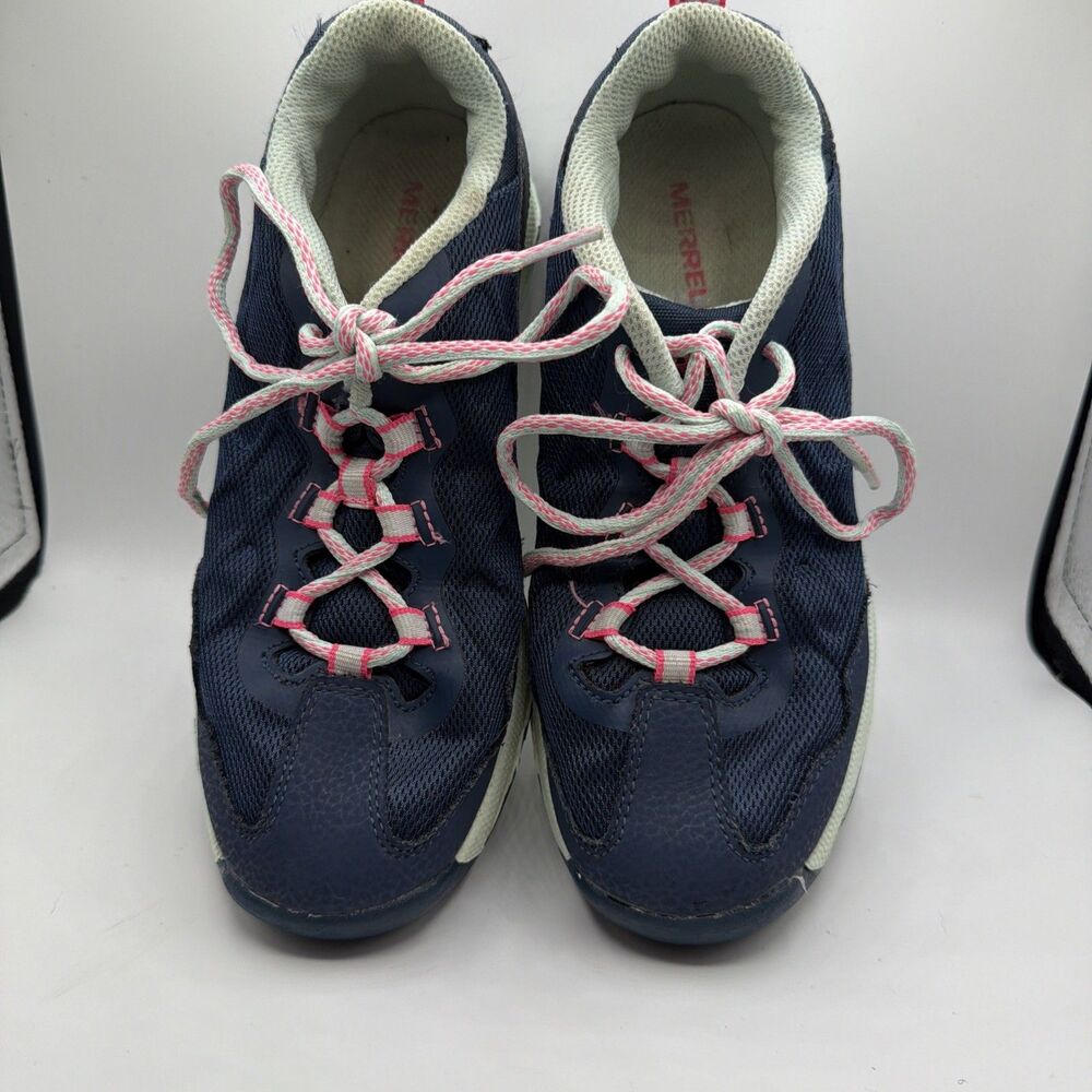 Merrell Chameleon Low‎ 2.0 Kids Hiking Shoes Navy Pink Size 4M